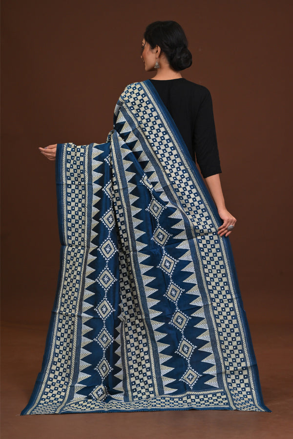 Pure Silk Kantha Dupatta