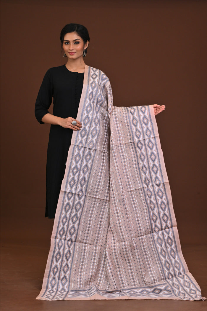 Pure Silk Kantha Dupatta