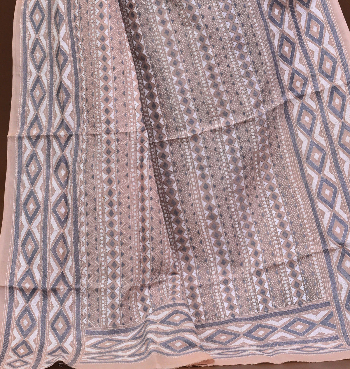 Pure Silk Kantha Dupatta