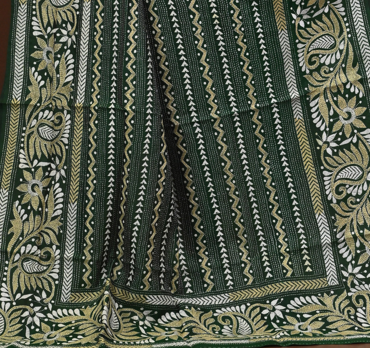 Pure Silk Kantha Dupatta