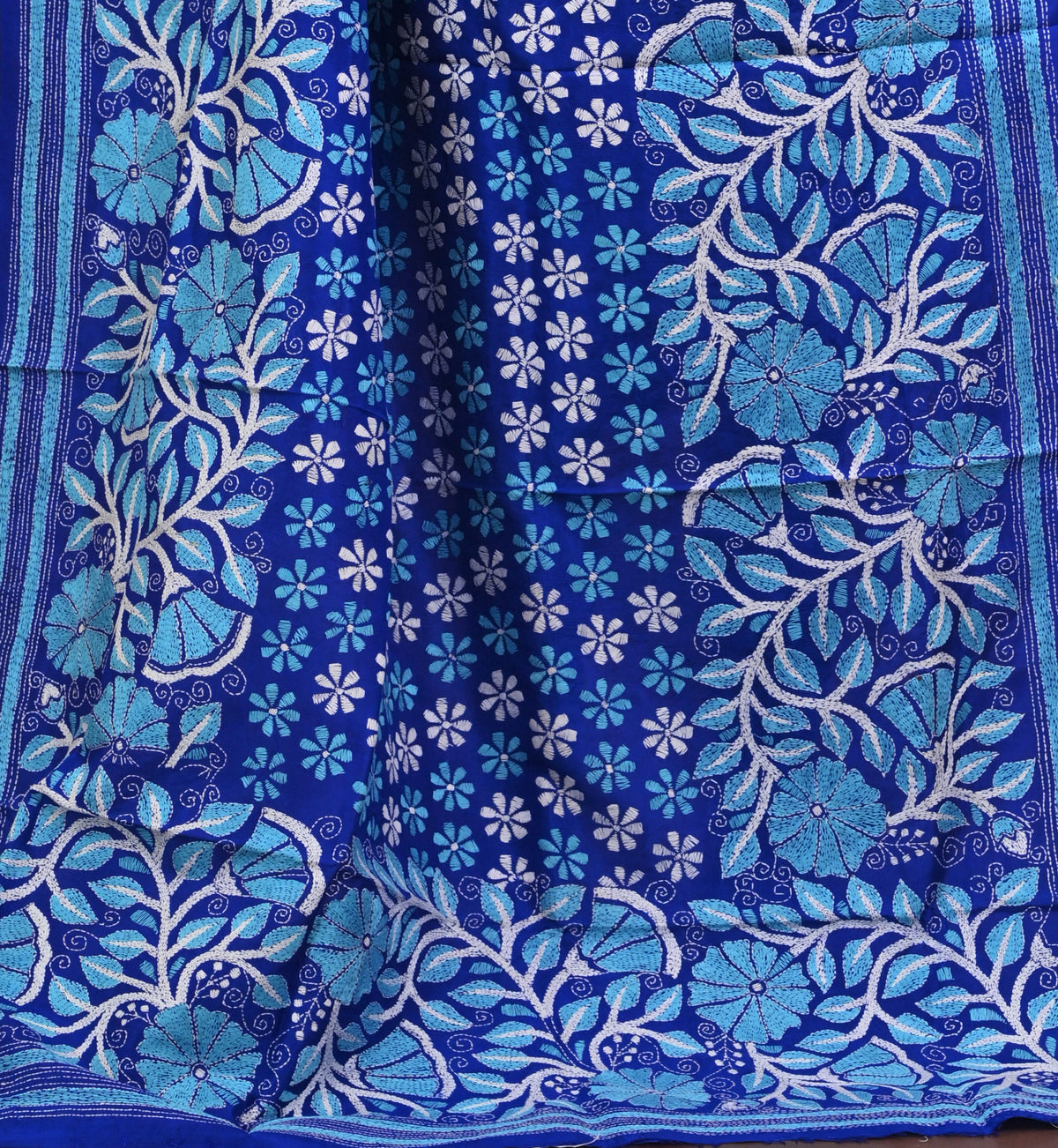 Pure Silk Kantha Dupatta