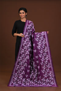 Pure Silk Kantha Dupatta