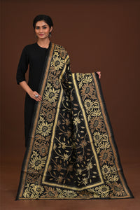 Pure Silk Kantha Dupatta