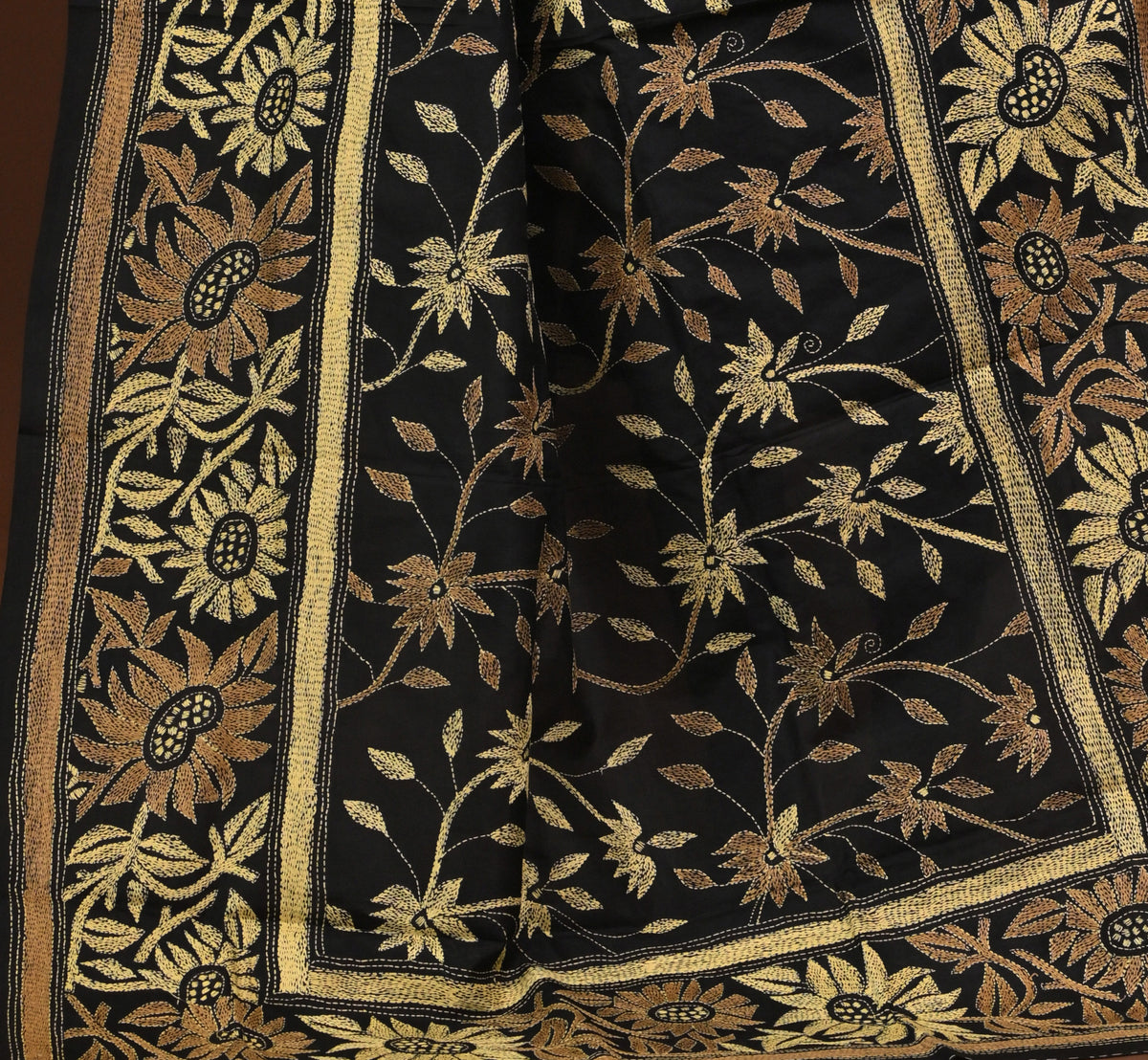 Pure Silk Kantha Dupatta