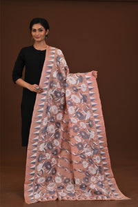 Pure Silk Kantha Dupatta