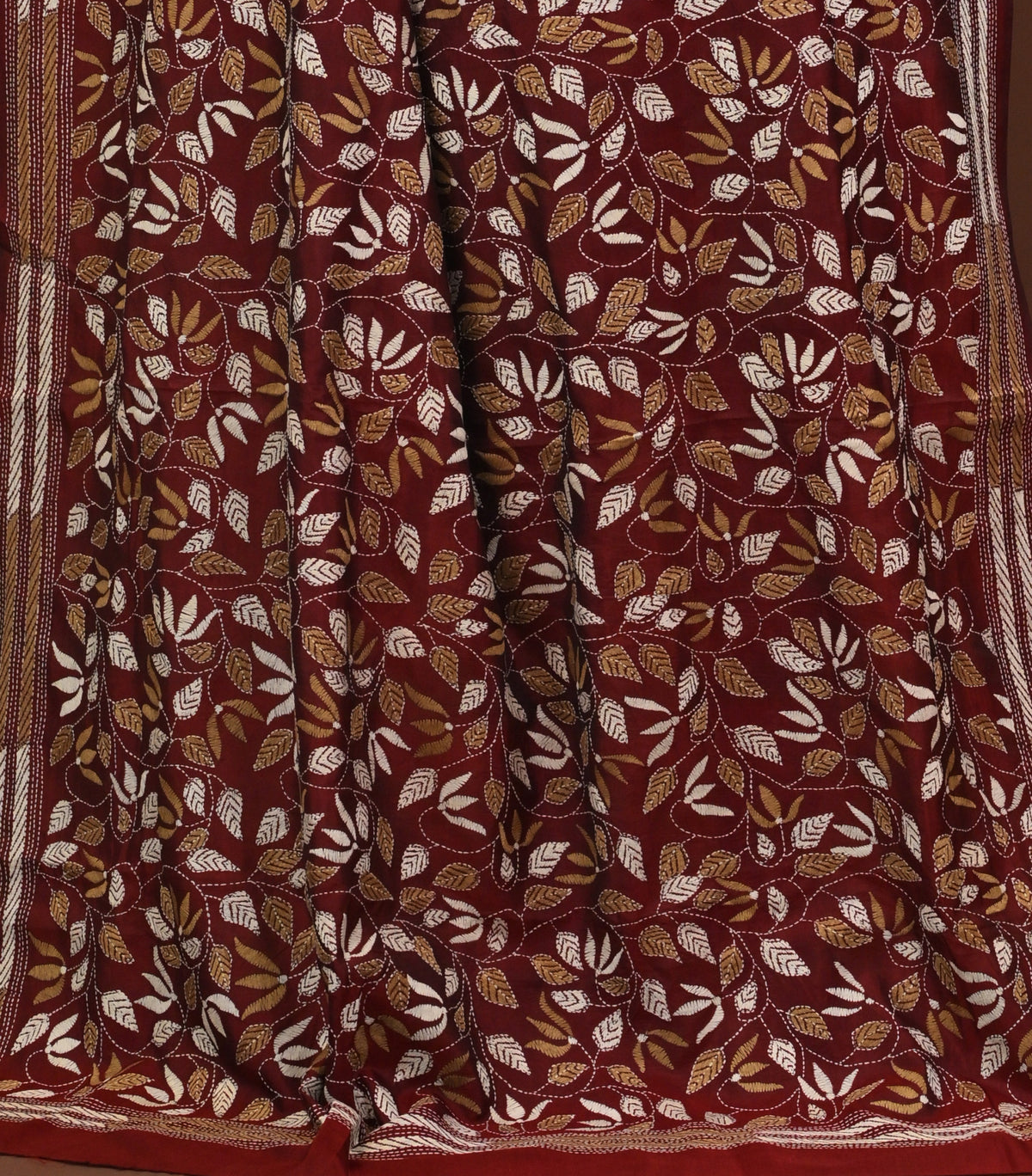 Pure Silk Kantha Dupatta