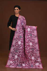 Pure Silk Kantha Dupatta