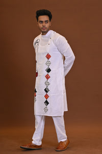 Spcl Slub Applique Kurta