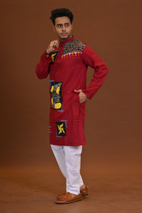 Ganesh Applique Kurta