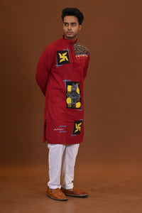 Ganesh Applique Kurta