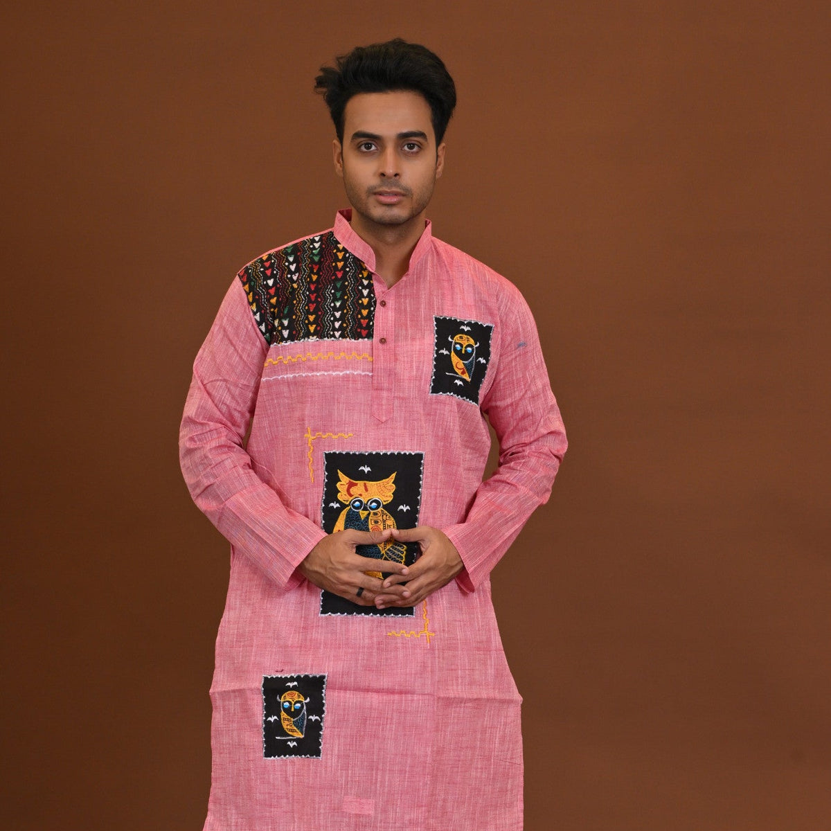 Fish Applique Cotton Kurta