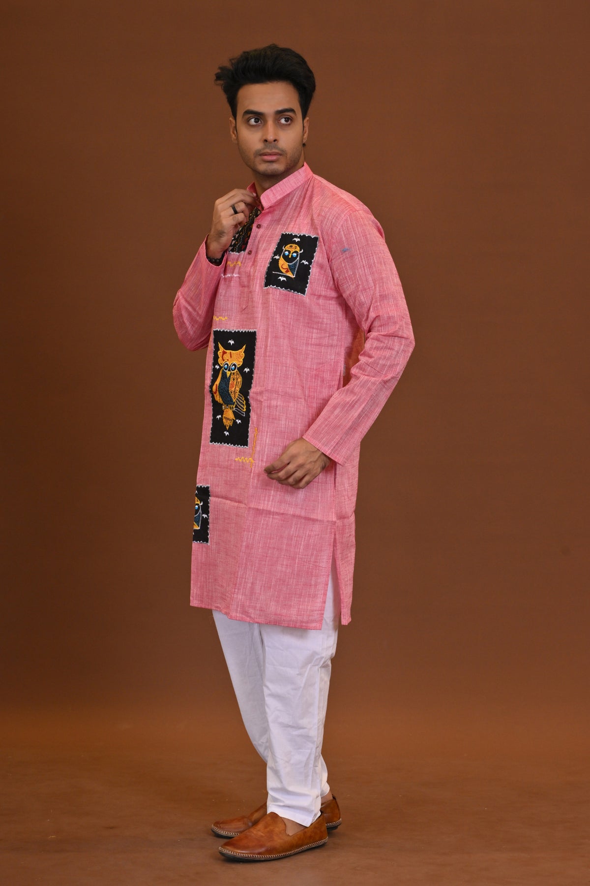 Fish Applique Cotton Kurta