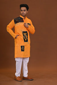Fish Applique Cotton Kurta