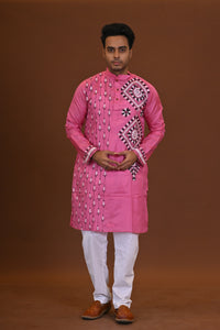 Bangalore Silk Kantha Kurta