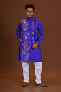 Bangalore Silk Kantha Kurta