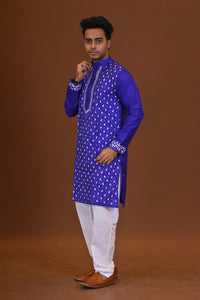 Bangalore Silk Kantha Kurta