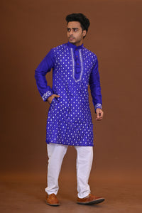 Bangalore Silk Kantha Kurta