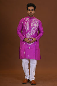 Bangalore Silk Kantha Kurta