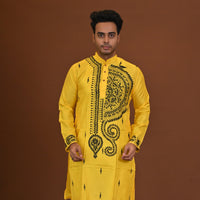Bangalore Silk Kantha Kurta