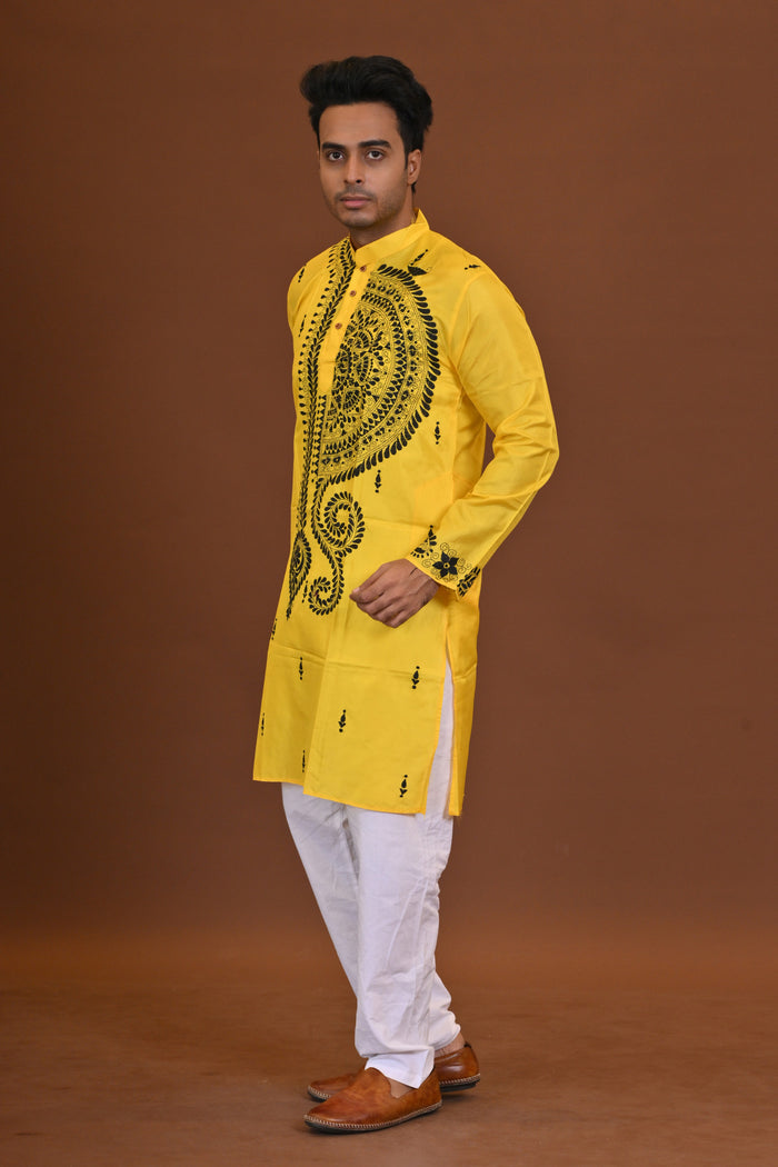 Bangalore Silk Kantha Kurta