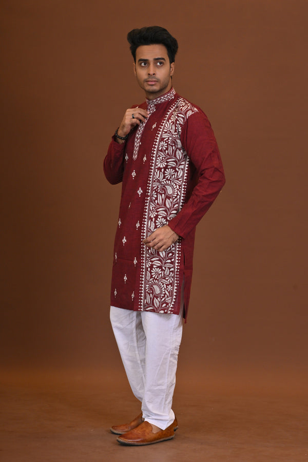 Handloom Kantha Kurta
