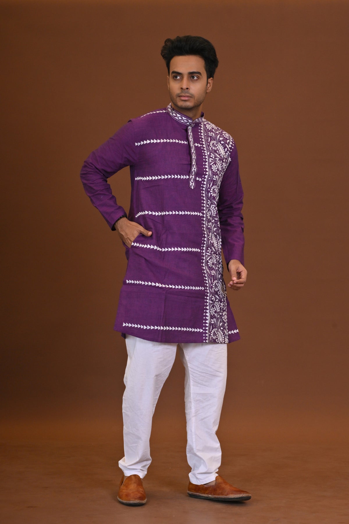 Handloom Kantha Kurta
