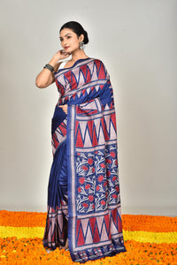 BANGALORE SILK KANTHA SAREE