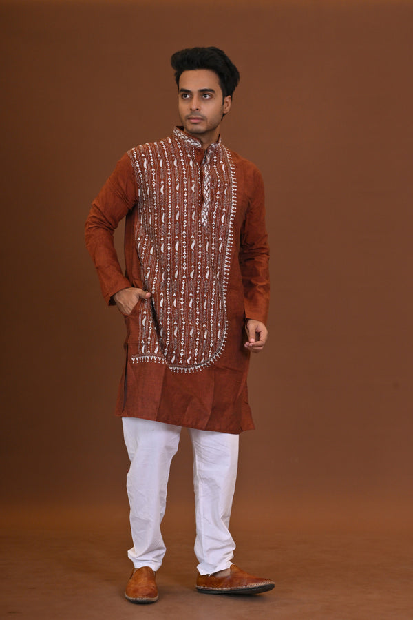 Handloom Kantha Kurta
