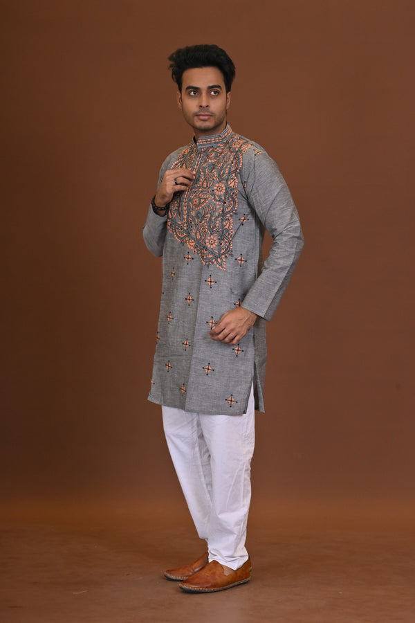 Handloom Kantha Kurta
