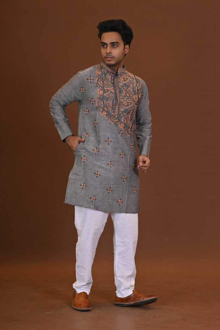 Handloom Kantha Kurta