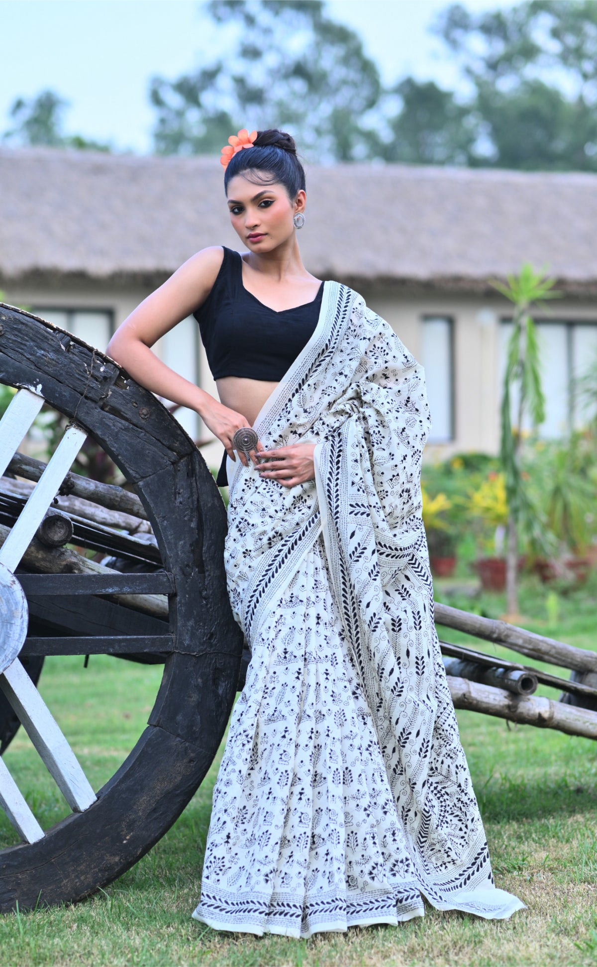 Pure Silk Kantha Saree