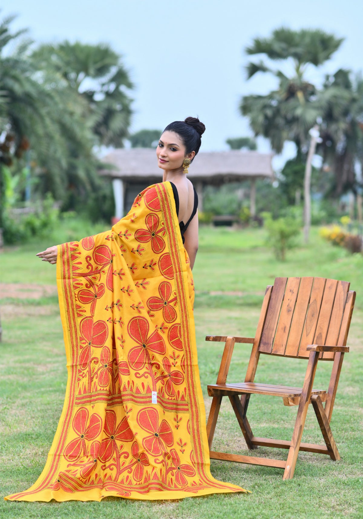 Pure Silk Kantha Saree