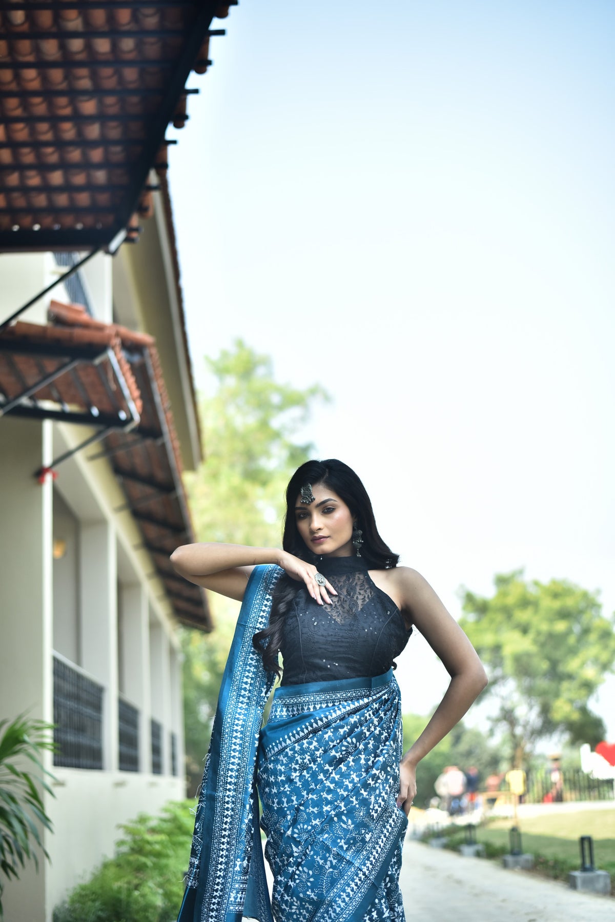 BANGALORE SILK KANTHA SAREE