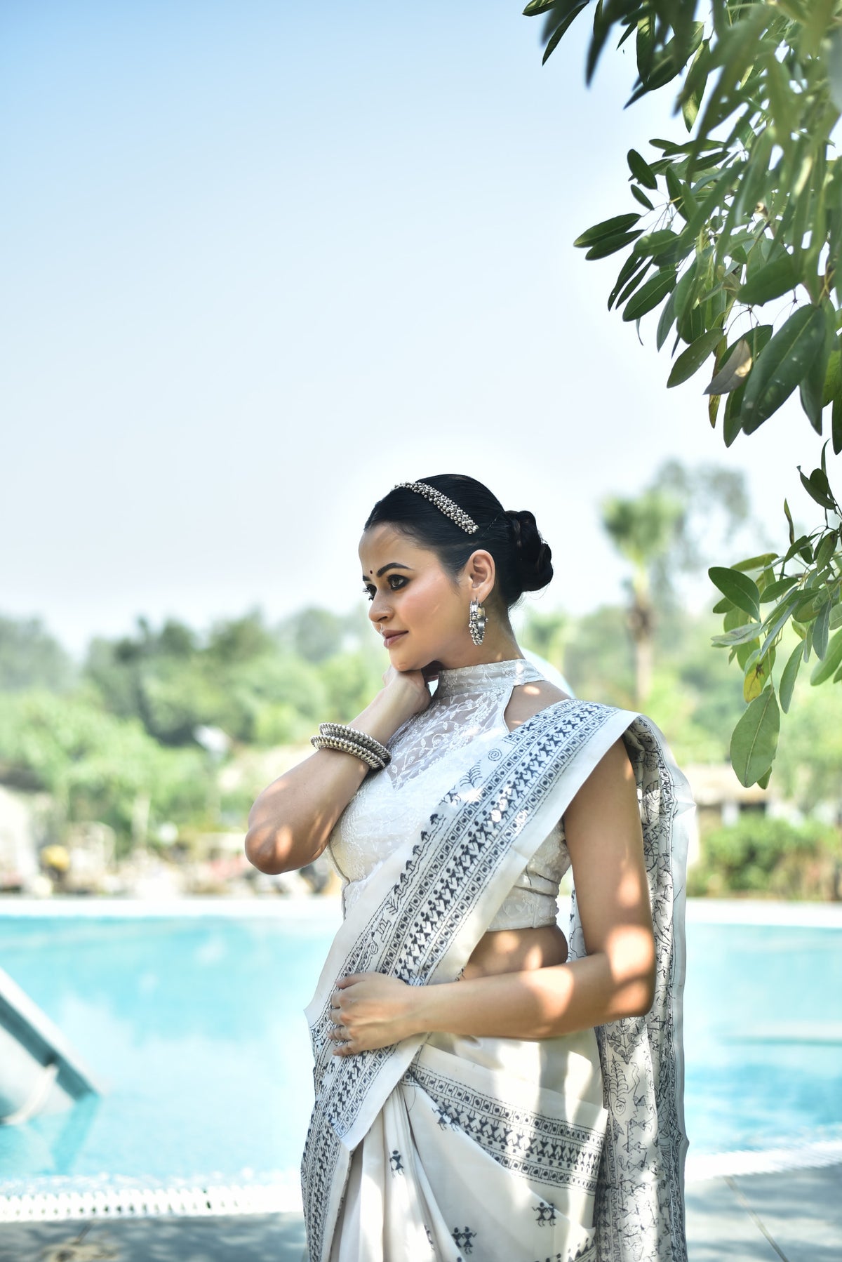 BANGALORE SILK KANTHA SAREE