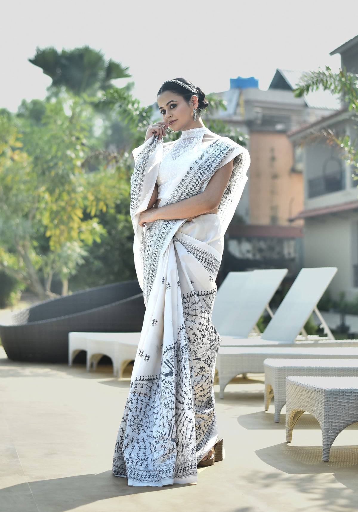 BANGALORE SILK KANTHA SAREE
