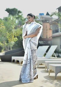 BANGALORE SILK KANTHA SAREE