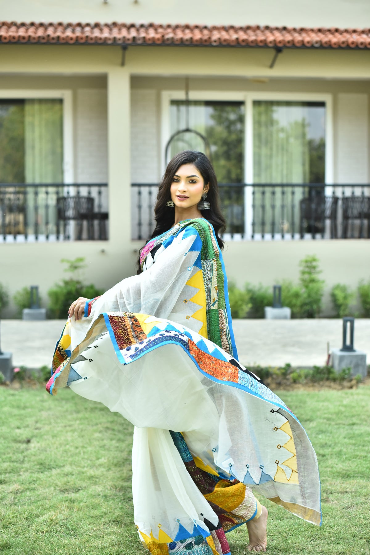 KERALA COTTON APPLIQUE SAREE