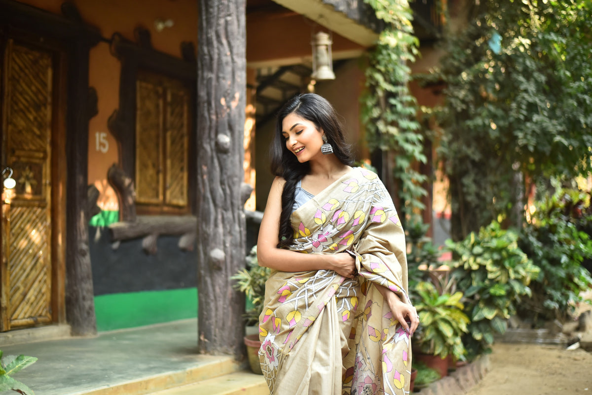 GACHI SILK KANTHA SAREE