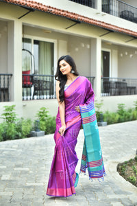 HANDLOOM JARI PAR GALANI SAREE
