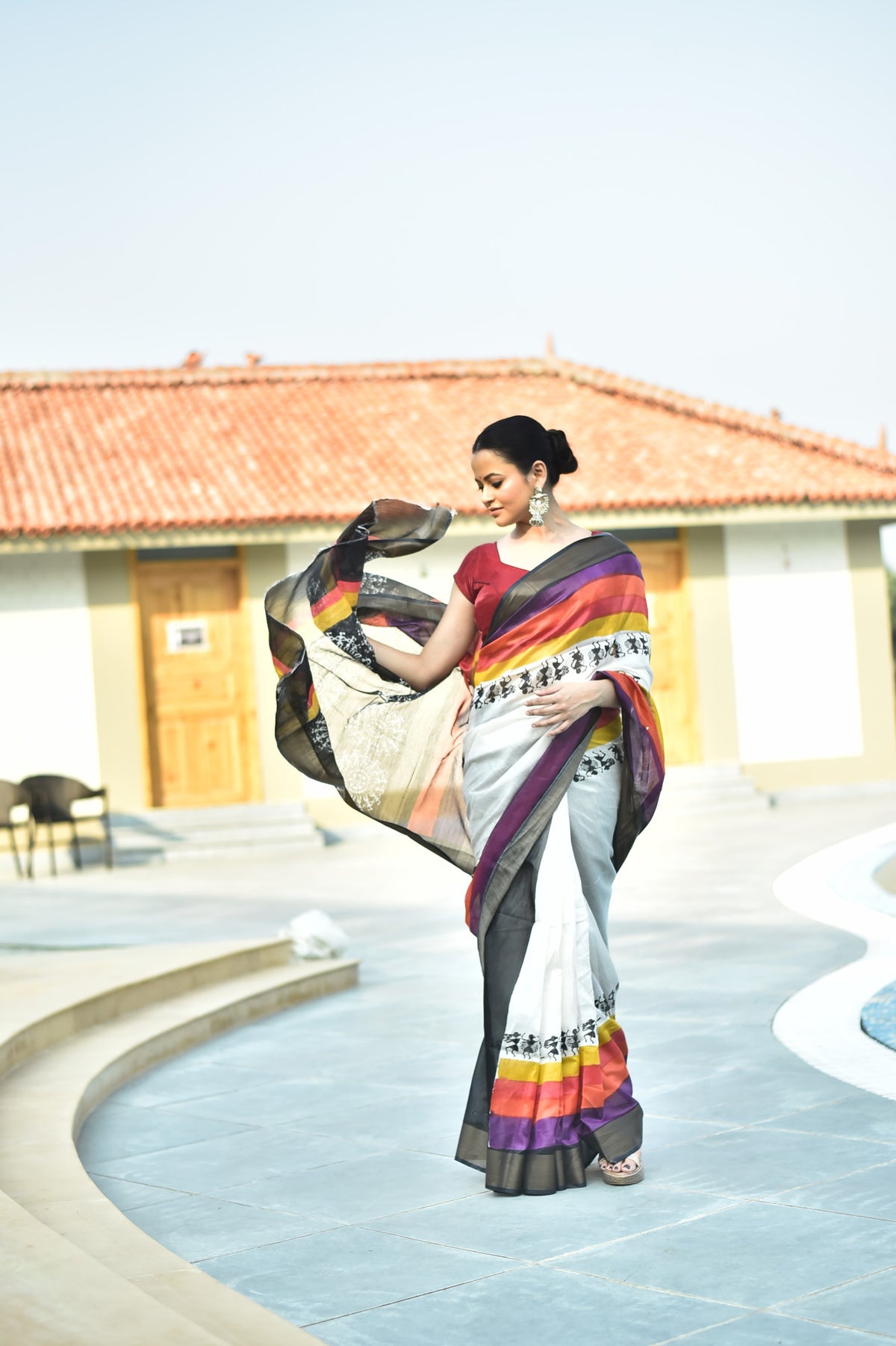 CHANDERI PRINT SAREE