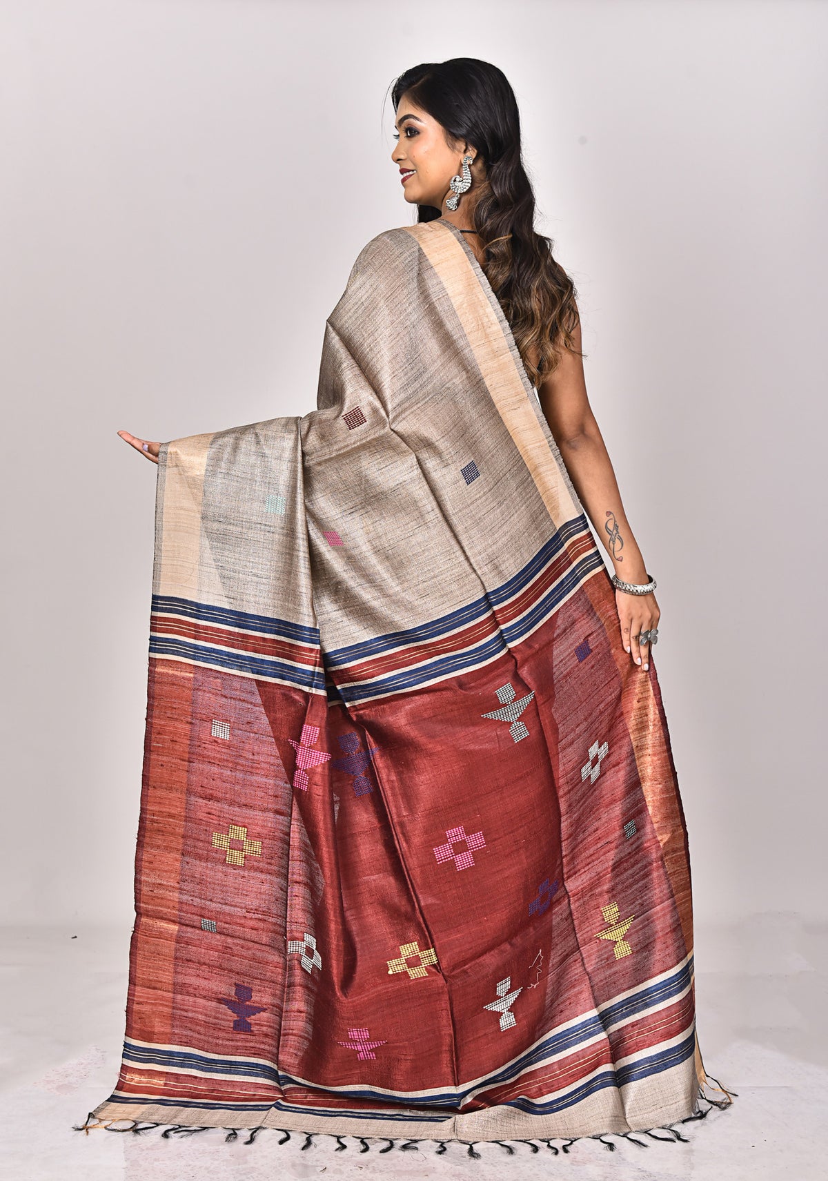 DUPION GHICHA SAREE
