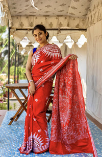 Blended Silk Kantha Saree