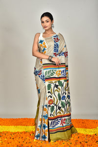 GACHI HAND PRINT JARI SAREE