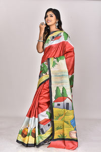 GACHI HANDPRINT KANTHA SAREE
