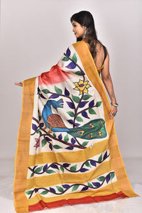 GACHI HANDPRINT KANTHA SAREE