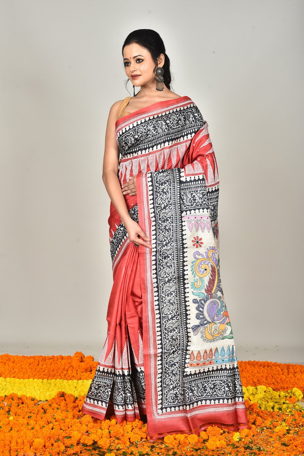 GACHI SILK DIY KANTHA SAREE