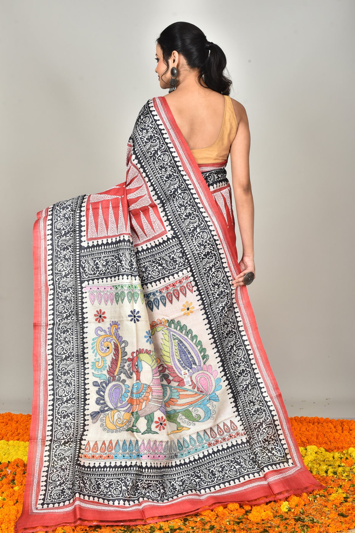GACHI SILK DIY KANTHA SAREE