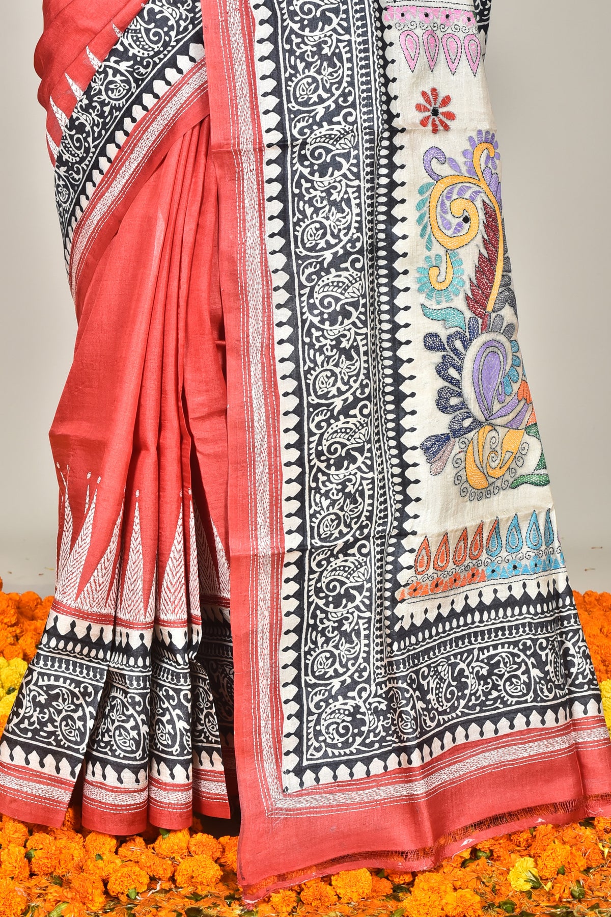 GACHI SILK DIY KANTHA SAREE