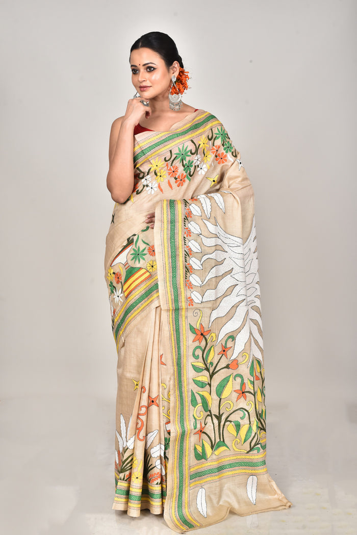 GACHI SILK KANTHA SAREE