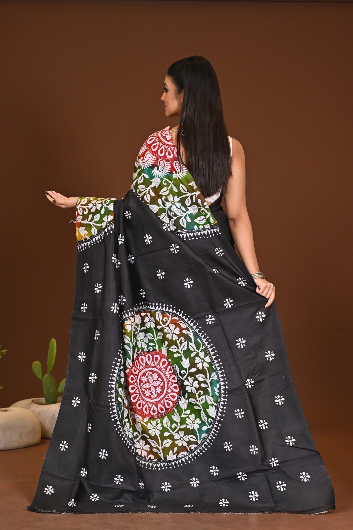 GACHI SILK KANTHA SAREE